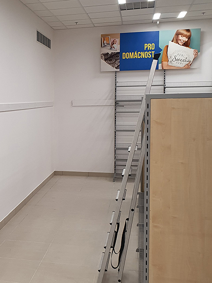 Rekonštrukcia predajne PEPCO v Brne